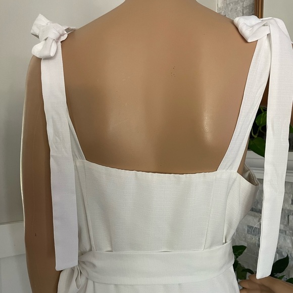 Two Sisters the Label Wrap Tied V Neck Ruffles Asymmetric Hem Dress Sz M (6) - Picture 8 of 11